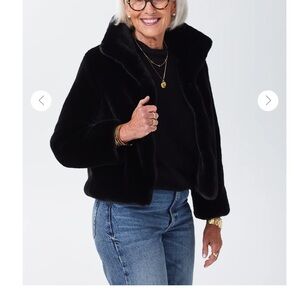 Alice Walk Faux Fur Jacket XS